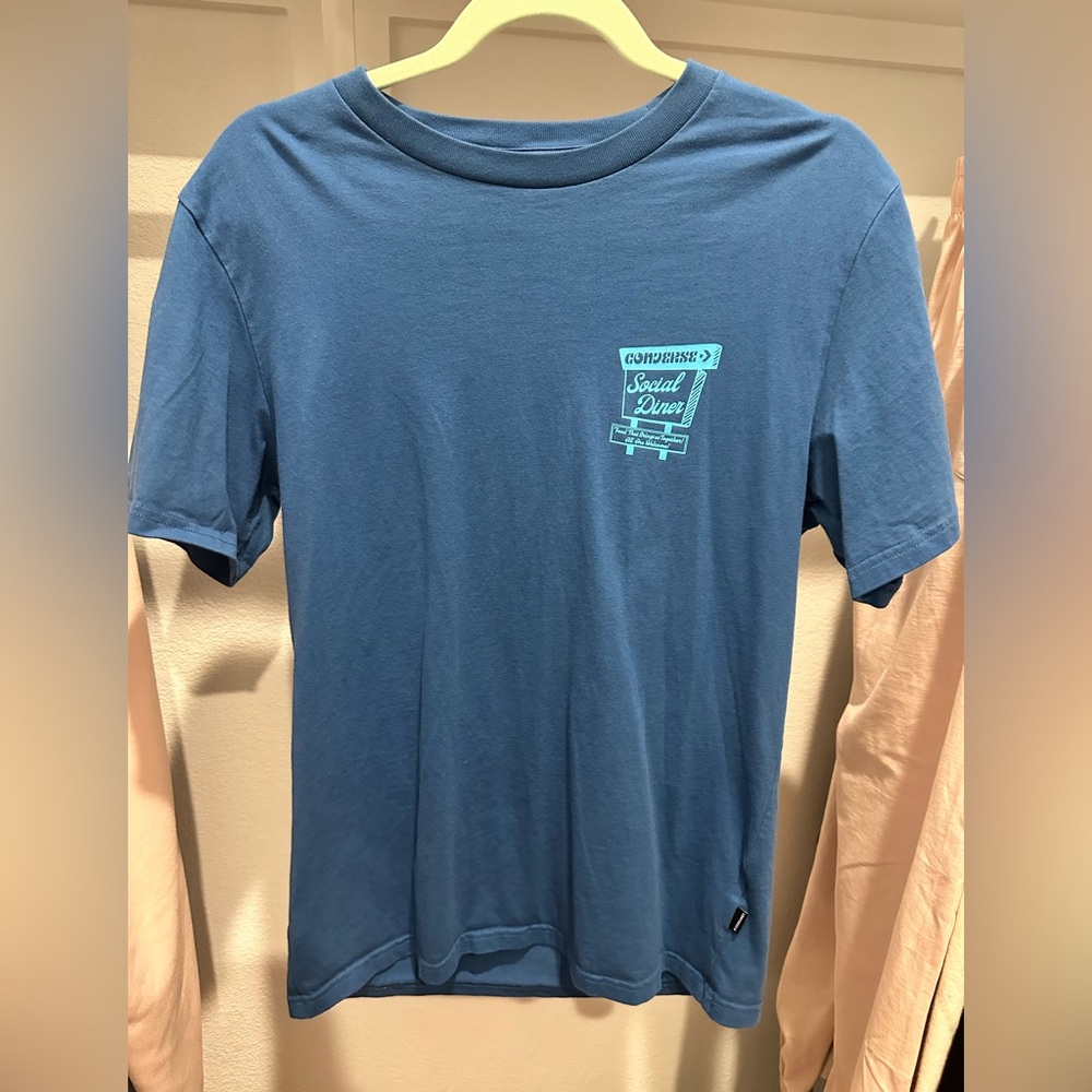 Converse Blue Tee with Logo